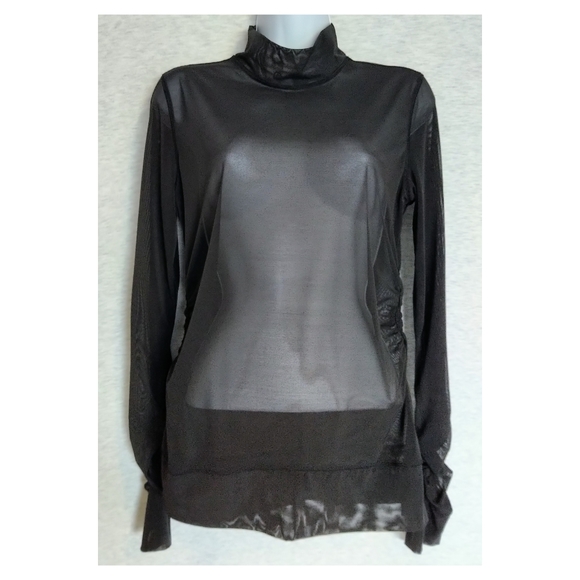 Lululemon Sheer Thrill Mock Neck Long Sleeve - Black - Picture 2 of 9